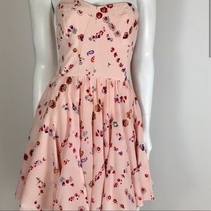 Rebecca Taylor Silk Soft Pink Mini Dress EUC Sz 6